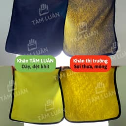Thumbnail Khăn lau ô tô chuyên dụng đa năng Tâm Luân microfiber, siêu thấm, khổ to 2