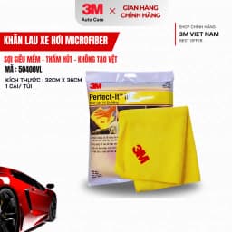 Thumbnail Khăn lau xe hơi chuyên dụng Microfiber siêu mềm 3M™ 50400 32 x 36 cm 1