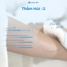 Thumbnail Khăn mặt cotton CHU MY – Sạch, mềm, trắng chuẩn 5 sao, thấm hút vượt trội (34x70cm) 2