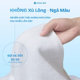 Thumbnail Khăn mặt cotton CHU MY – Sạch, mềm, trắng chuẩn 5 sao, thấm hút vượt trội (34x70cm) 4