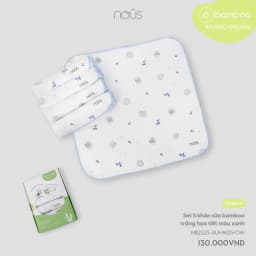 Thumbnail Khăn sữa Nous Bamboo set5 (30cmx30cm) 2