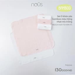 Thumbnail Khăn sữa Nous Bamboo set5 (30cmx30cm) 4
