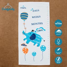 Thumbnail Khăn tắm cho bé - made in Việt Nam 100% Cotton Comfybaby - phù hợp sử dụng như chăn đắp, quấn ủ bé 1