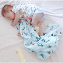 Thumbnail Khăn Tắm Dày, Chăn Đắp 6 Lớp BONNY Mềm Mịn Thoáng Khí Cho Bé (KT:90X120Cm) 1