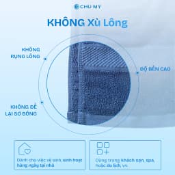 Thumbnail Khăn tắm gội CHU MY nhiều màu, 30x80cm, 70x140cm 2