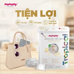 Thumbnail Khăn tắm Mamamy Tropical cao cấp, khăn nén du lịch tiện lợi sợi vải thuần tự nhiên và rayon 4