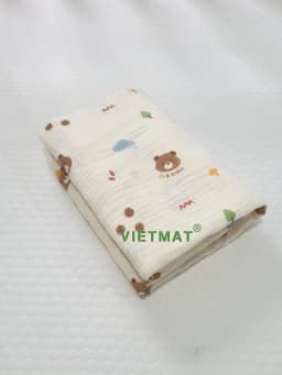 Thumbnail Khăn tắm trẻ sơ sinh và trẻ em TILO vải muslin mềm mịn, hút nước nhiều kích thước 3