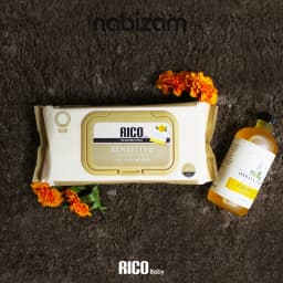 Thumbnail Khăn ướt em bé RICO Sensitive an toàn, lành tính phù hợp với mọi loại da 3