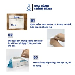 Thumbnail Khăn ướt không mùi cho bé Likado hộp 100 miếng(15x20cm) 4