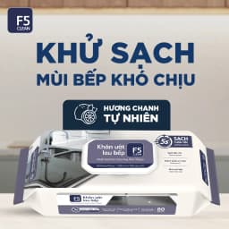 Thumbnail -Khăn ướt lau bếp F5 Clean sạch mùi bếp khó chịu, an toàn cho da tay và không để lại chất tồn dư 4