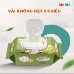 Thumbnail Khăn ướt trẻ em Kin Kin combo 6 gói 100 tờ, tiết kiệm cho mẹ - an toàn cho bé 4