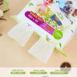 Thumbnail KHĂN VẢI KHÔ ĐA NĂNG DÀNH CHO MẸ VÀ BÉ MIPBI 900g / 1000g 1