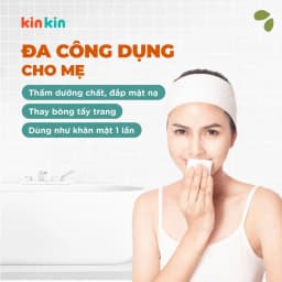Thumbnail -Khăn vải khô đa năng mẹ và bé Kin Kin túi 900gr/600gr tiết kiệm cho mẹ, an toàn cho bé 3