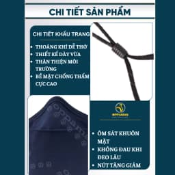 Thumbnail Khẩu trang vải chống tia uv khẩu trang nhật khẩu trang nam cao cấp cotton xịn mịn OKT4 OPPAMAN 4