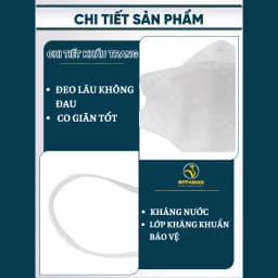Thumbnail Khẩu trang y tế 4 lớp sát khuẩn chống tia uv chống nắng bụi mịn màu trắng OKT11 OPPAMAN 4