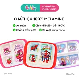 Thumbnail Khay Ăn Cơm Cho Bé Gabby Hình Nhân Vật Disney Đáng Yêu 3 Ngăn, Khay Ăn Dặm Cho Bé Chất Liệu Nhựa Melamine Cao Cấp 3