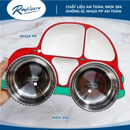 Thumbnail Khay ăn dặm cho bé bằng Inox cao cấp Royalcare phù hợp ăn BLW, ăn dặm kiểu Nhật và truyền thống 3