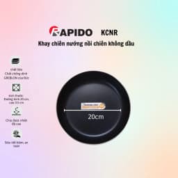 Thumbnail Khay lót chiên nướng Rapido men ceramic chống dính Rapido - 100% chính hãng 1
