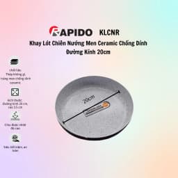Thumbnail Khay lót chiên nướng Rapido men ceramic chống dính Rapido - 100% chính hãng 2