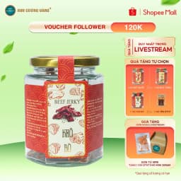 Thumbnail Khô Bò Miếng Mềm Đặc Sản Cao Nguyên Vị Truyền Thống Kim Cương Vàng Lọ 80 Gram 1