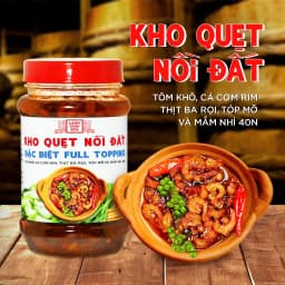 Thumbnail Kho quẹt nồi đất Làng Chài Xưa thơm ngon đặc biệt full topping tôm khô, cá cơm rim, thịt ba rọi, tốp mỡ mắm nhỉ hủ 250g 1