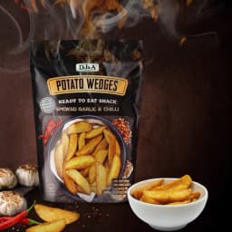 Thumbnail Khoai Tây Sấy Giòn Ít Béo Vị Tỏi Ớt 100g DJ&A - Thích hợp ăn chay - Garlic & Chilli Potato Wedges - Giảm Cân Ăn Được 3