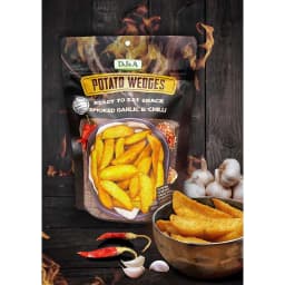 Thumbnail Khoai Tây Sấy Giòn Ít Béo Vị Tỏi Ớt 100g DJ&A - Thích hợp ăn chay - Garlic & Chilli Potato Wedges - Giảm Cân Ăn Được 4