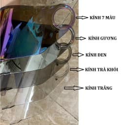 Thumbnail KÍNH AGU, Royal M136, Kính rời Thay thế cho nón bảo hiểm fullface AGU, Nón Royal M136 - Nón ASIA MT136 2