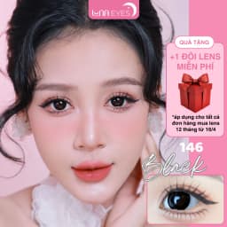 Thumbnail Kính áp tròng LUNA EYES 146 BLACK - Lens size vừa 1