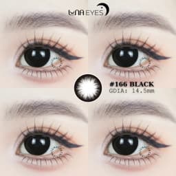 Thumbnail Kính áp tròng LUNA EYES 166 BLACK - Lens size to 2