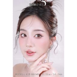 Thumbnail Kính áp tròng LUNA EYES 428 Brown, size vừa - lens 1 ngày 4