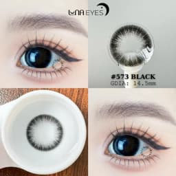 Thumbnail Kính áp tròng LUNA EYES 573 BLACK - Lens size to 1