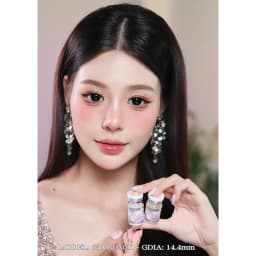 Thumbnail Kính áp tròng LUNA EYES 638 BLACK - Lens size to 4