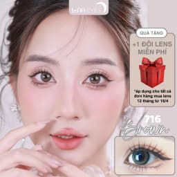 Thumbnail Kính áp tròng LUNA EYES 716 BROWN - Lens size vừa 1
