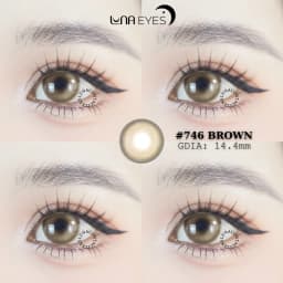 Thumbnail Kính áp tròng LUNA EYES 746 BROWN - Lens size to 2