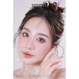 Thumbnail Kính áp tròng LUNA EYES 746 BROWN - Lens size to 4