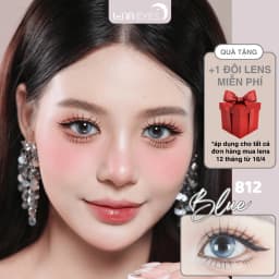 Thumbnail Kính áp tròng LUNA EYES 812 BLUE - Lens size nhỏ 1