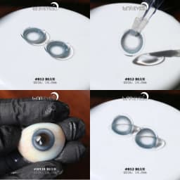 Thumbnail Kính áp tròng LUNA EYES 812 BLUE - Lens size nhỏ 3