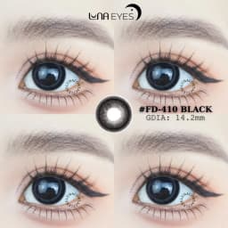Thumbnail Kính áp tròng LUNA EYES FD-410 BLACK - Lens size vừa 3