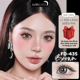 Thumbnail Kính áp tròng LUNA EYES FD-435 BROWN - Lens size to 1