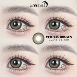 Thumbnail Kính áp tròng LUNA EYES FD-435 BROWN - Lens size to 2