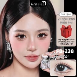 Thumbnail Kính áp tròng LUNA EYES mã FB-238 màu choco lens size vừa 1
