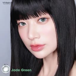 Thumbnail Kính áp tròng VIVIMOON LENS 1 ngày màu xanh lá ánh xám bạc Jade Green (Giá 01 chiếc) 2