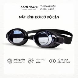Thumbnail Kính bơi cận cho người lớn nam nữ có độ từ 1.5 độ đến 9.0 độ chính hãng KAMI NACHI 1