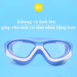 Thumbnail Kính bơi cho bé trai gái SKIDS mũ bơi trẻ em cao cấp chống nước sương mù kèm nút bịt tai 2
