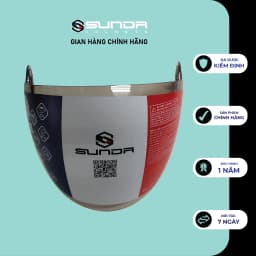 Thumbnail Kính chính hãng thay thế cho nón bảo hiểm SUNDA 228 3
