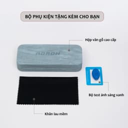 Thumbnail Kính Chống Bụi, Chống Ánh Sáng Xanh AORON Mắt Mèo Cá Tính Thời Trang Gọng Kim Loại Đàn Hồi Phù Hợp Mọi Khuôn Mặt AK103 4