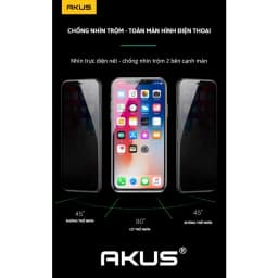 Thumbnail Kính chống nhìn trộm dành cho iphone  AKUS RED 7 đến 14 promax - Hàng Chính Hãng 1