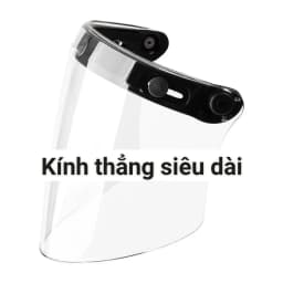Thumbnail Kính cúc bấm gắn nón/ mũ bảo hiểm 1/2 và 3/4 có nút ở đỉnh 1