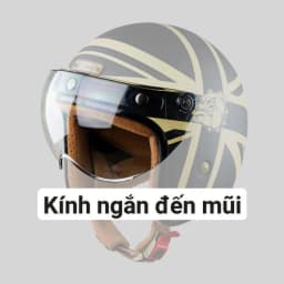Thumbnail Kính cúc bấm gắn nón/ mũ bảo hiểm 1/2 và 3/4 có nút ở đỉnh 4